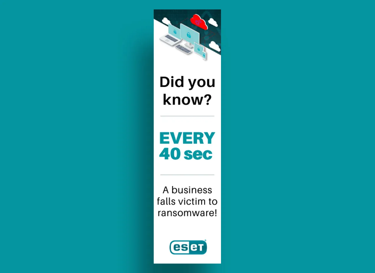 Banner ad design created for ESET.
