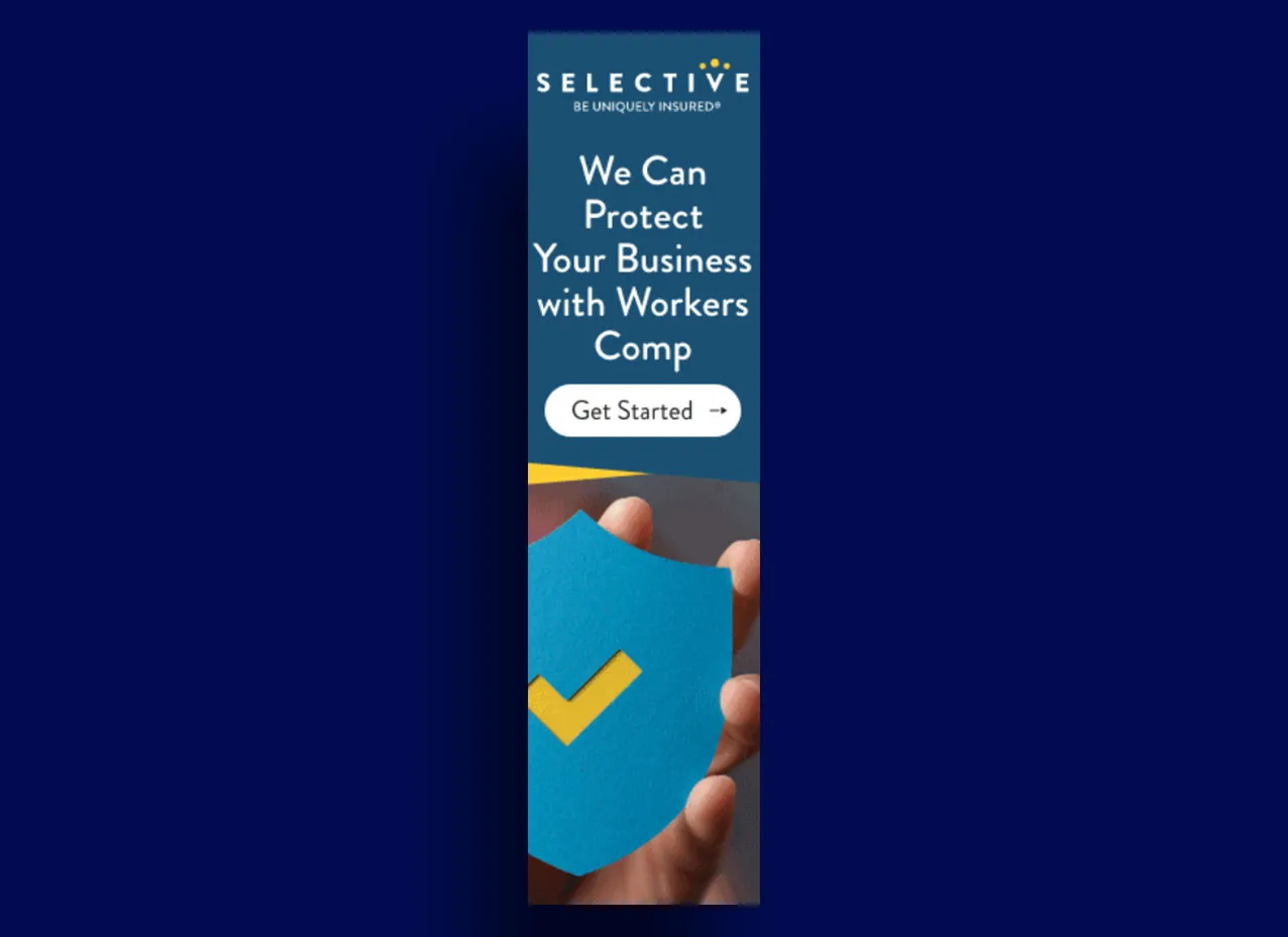 Digital ad design for Selective Insurance, a Designity client.