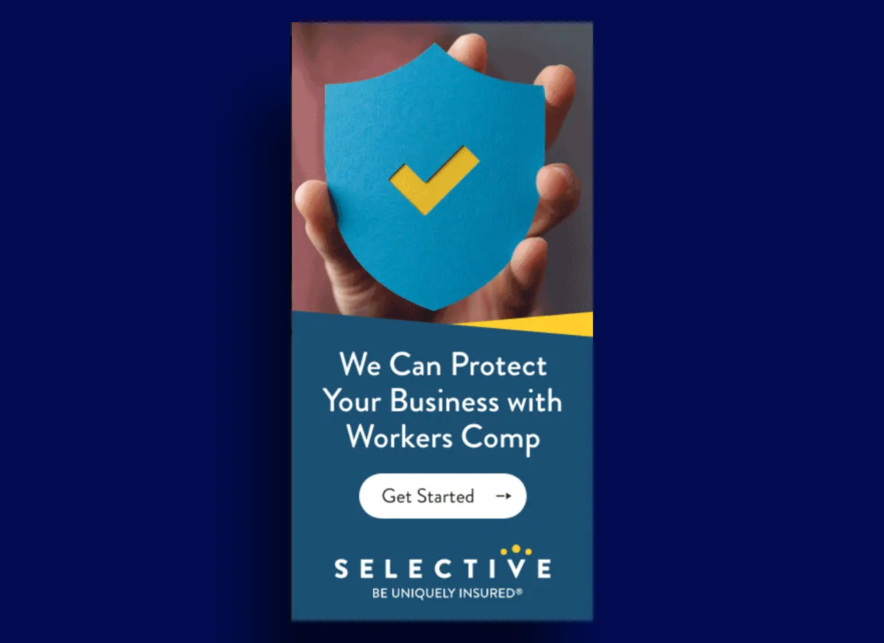 Digital ad design for Selective Insurance, a Designity client.