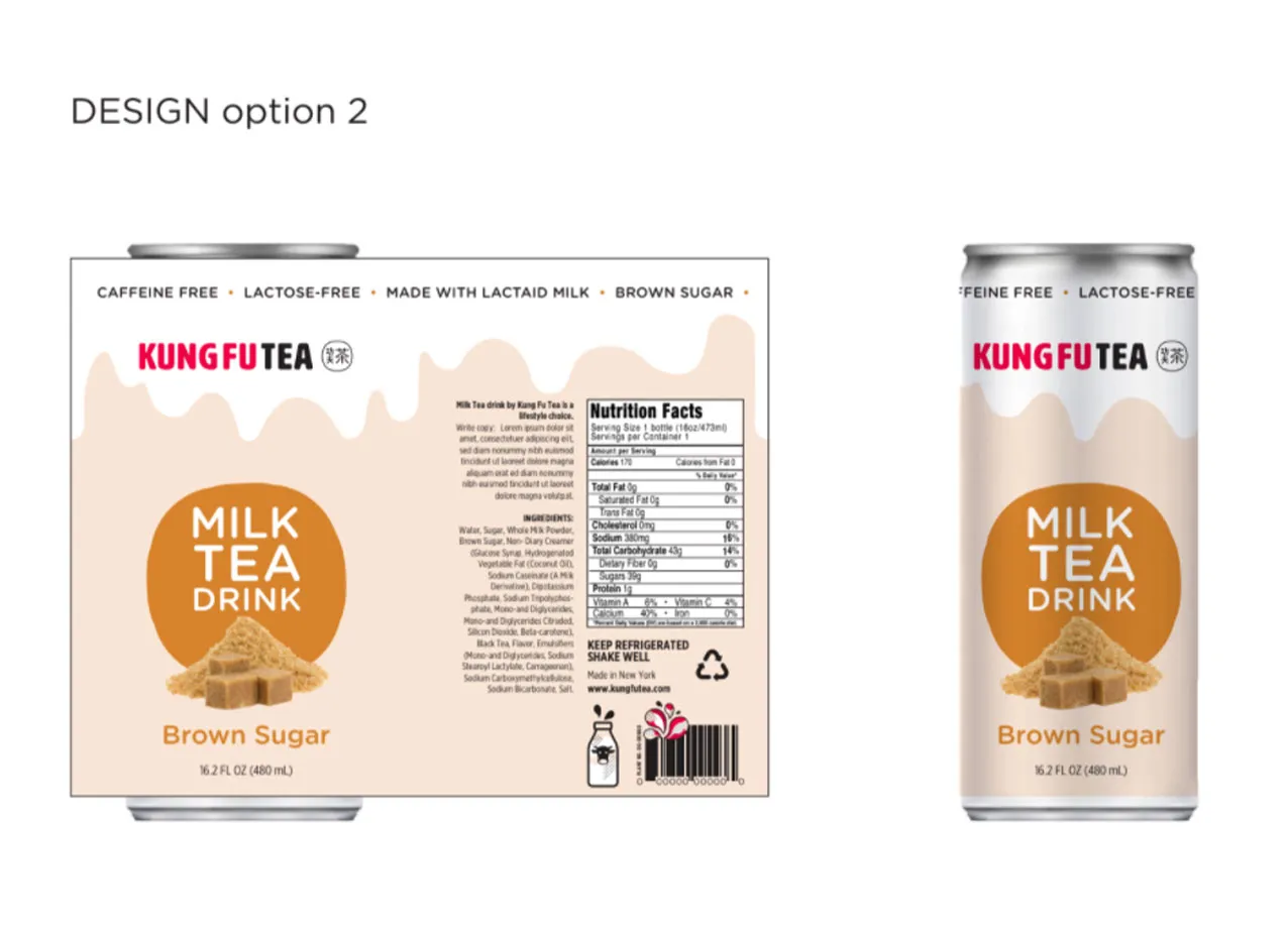 Packaging design created for Kung Fu Tea.