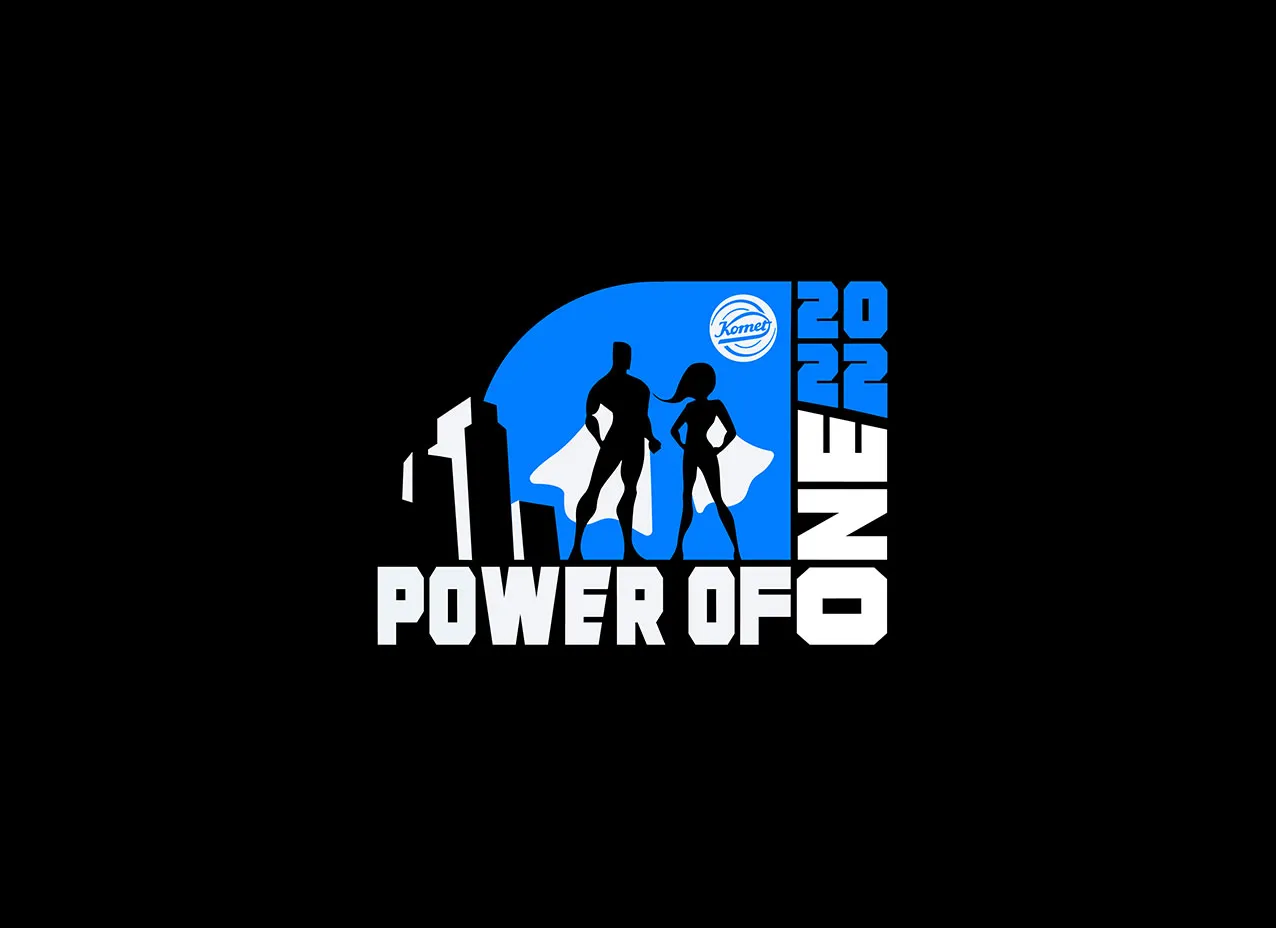 A superhero themed sample of collateral created for a Komet event.