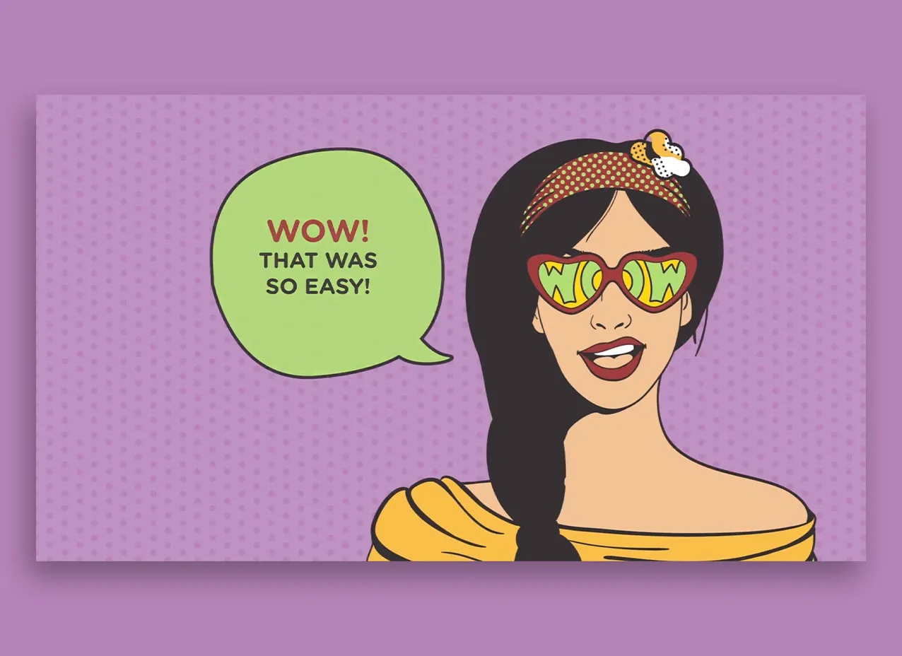 Frame from a motion graphic explainer video created for Kung Fu Tea.