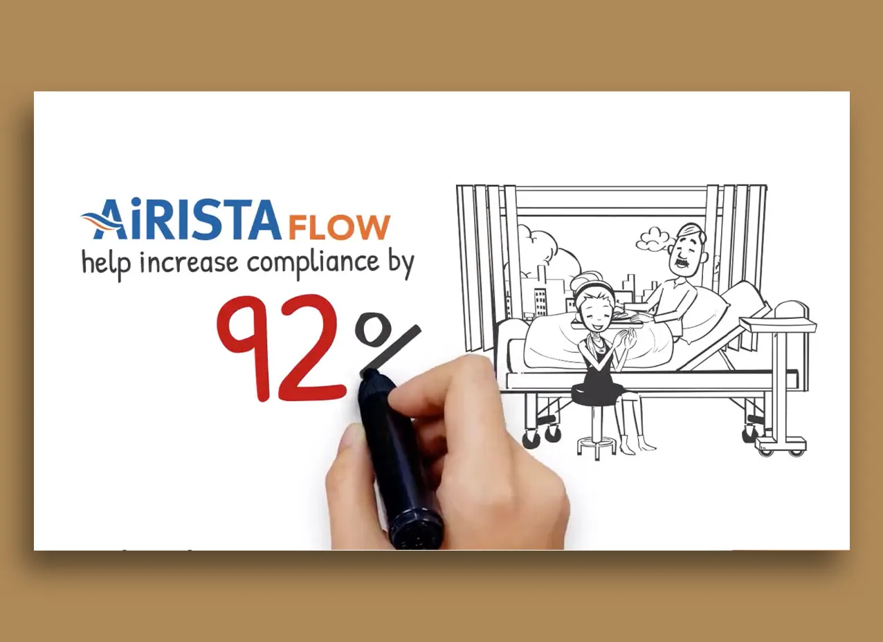 Motion graphic explainer video created for Airista.