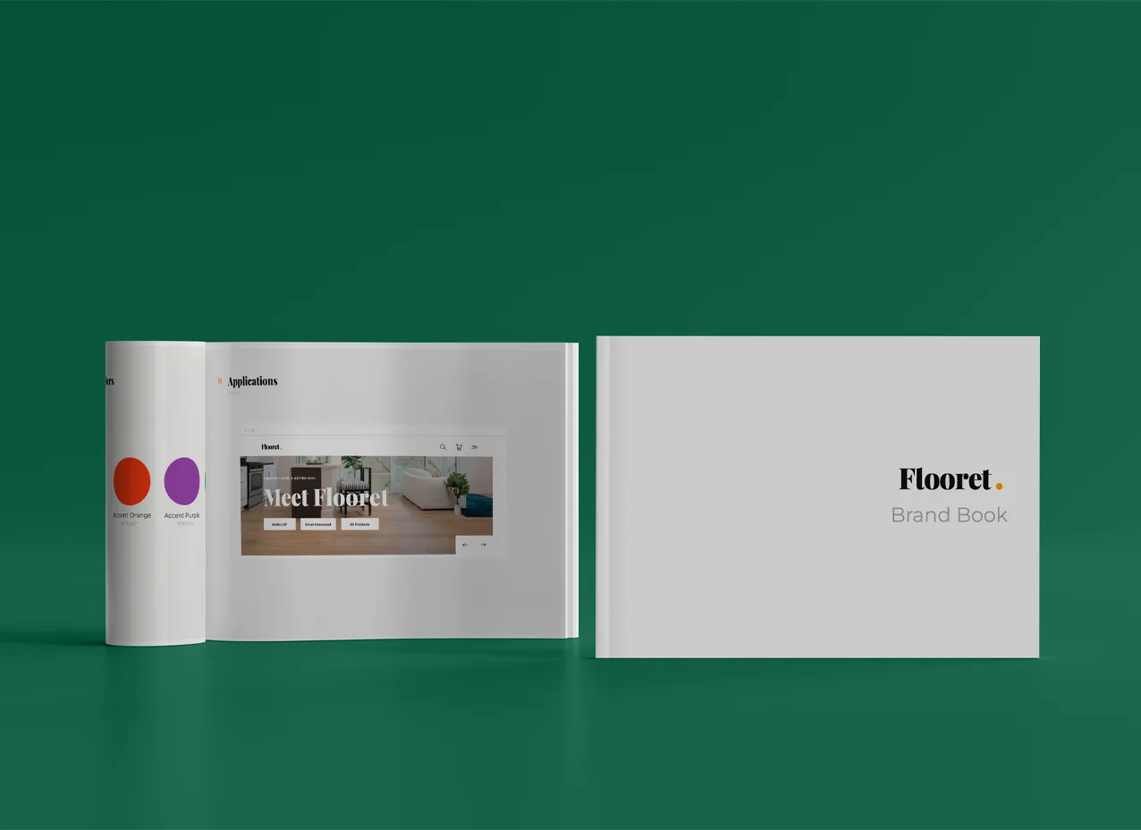 Brand book for Flooret, a Designity client.