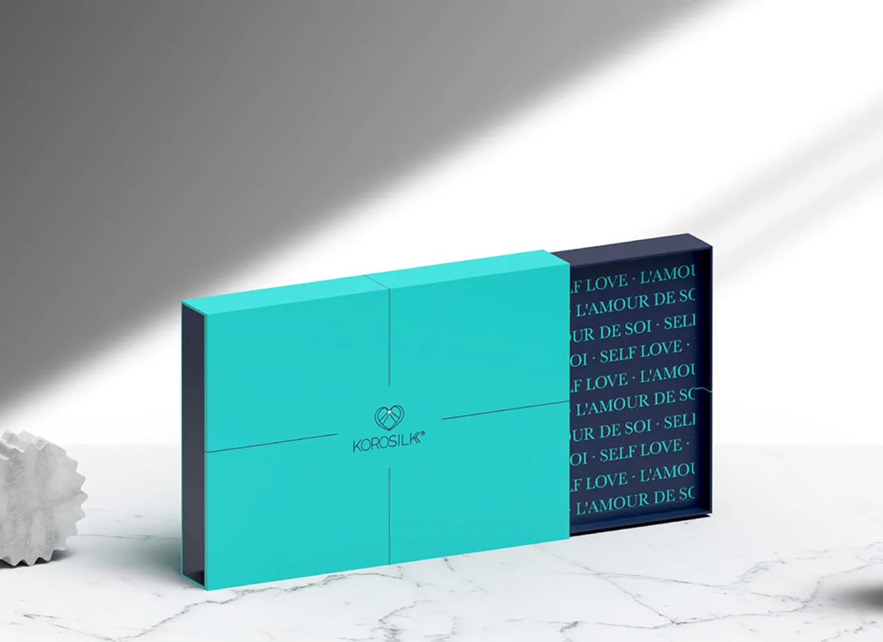 Package design created for Korosilk, a fashion accessory brand.