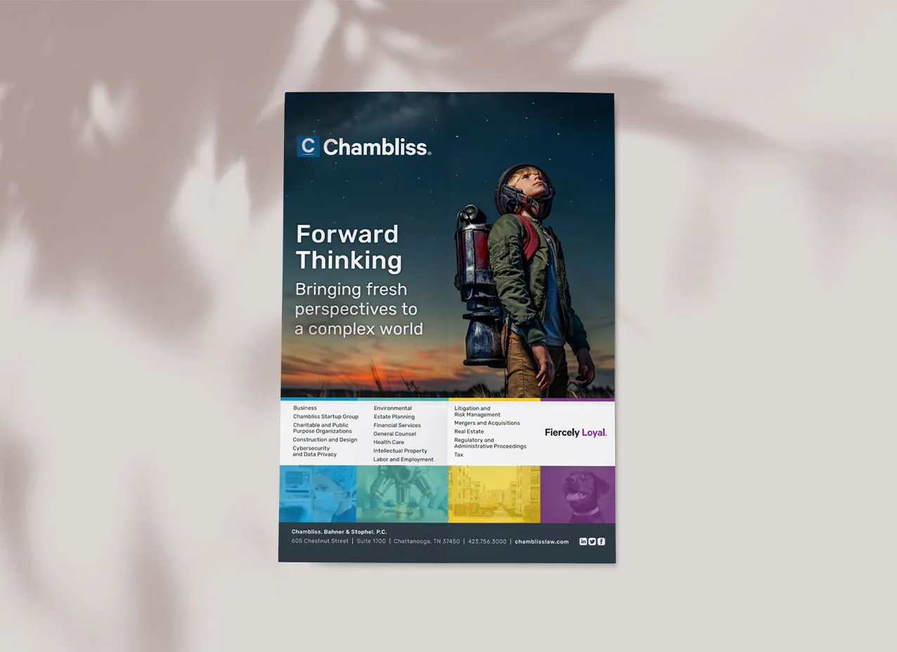 Cover of Chambliss Law's newly designed magazine.