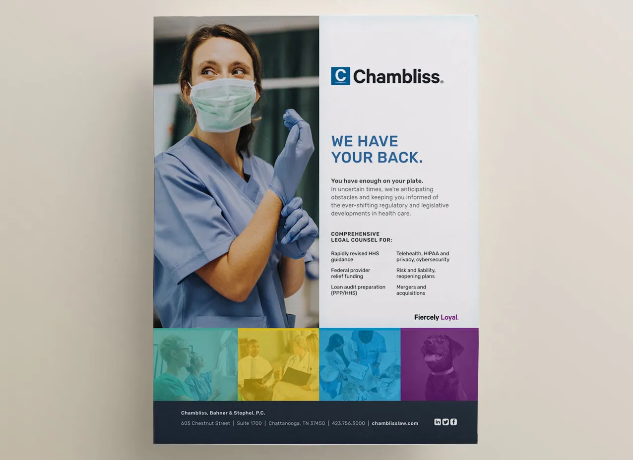 Chambliss Law's newly designed magazine layout.