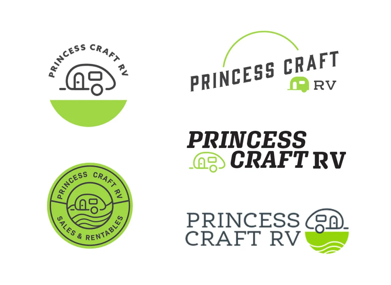 Brand guidelines created for Princess Craft RV, a Designity client.