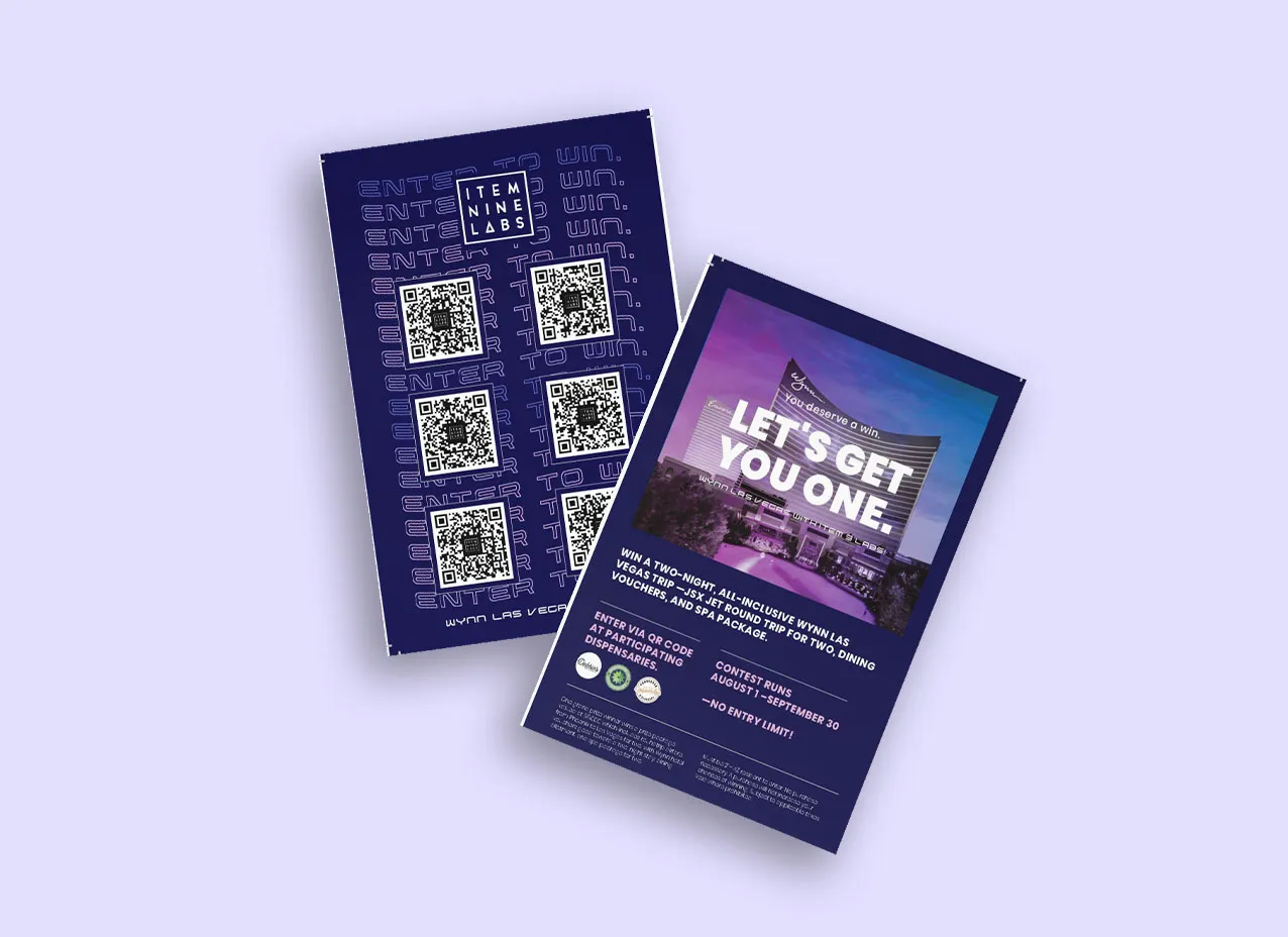Digital ad designs for Item 9 Labs.