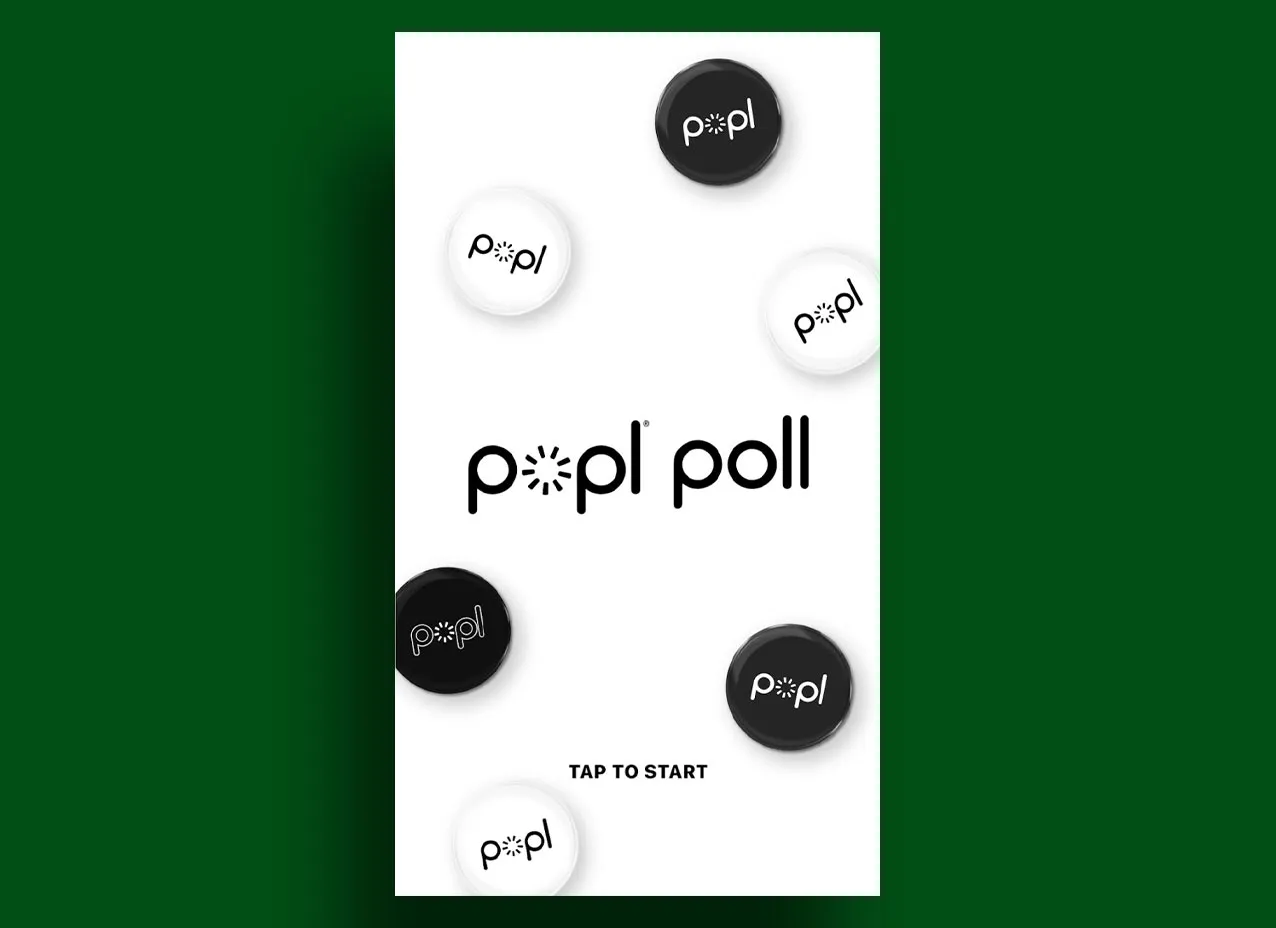 Social media post designed for Popl.