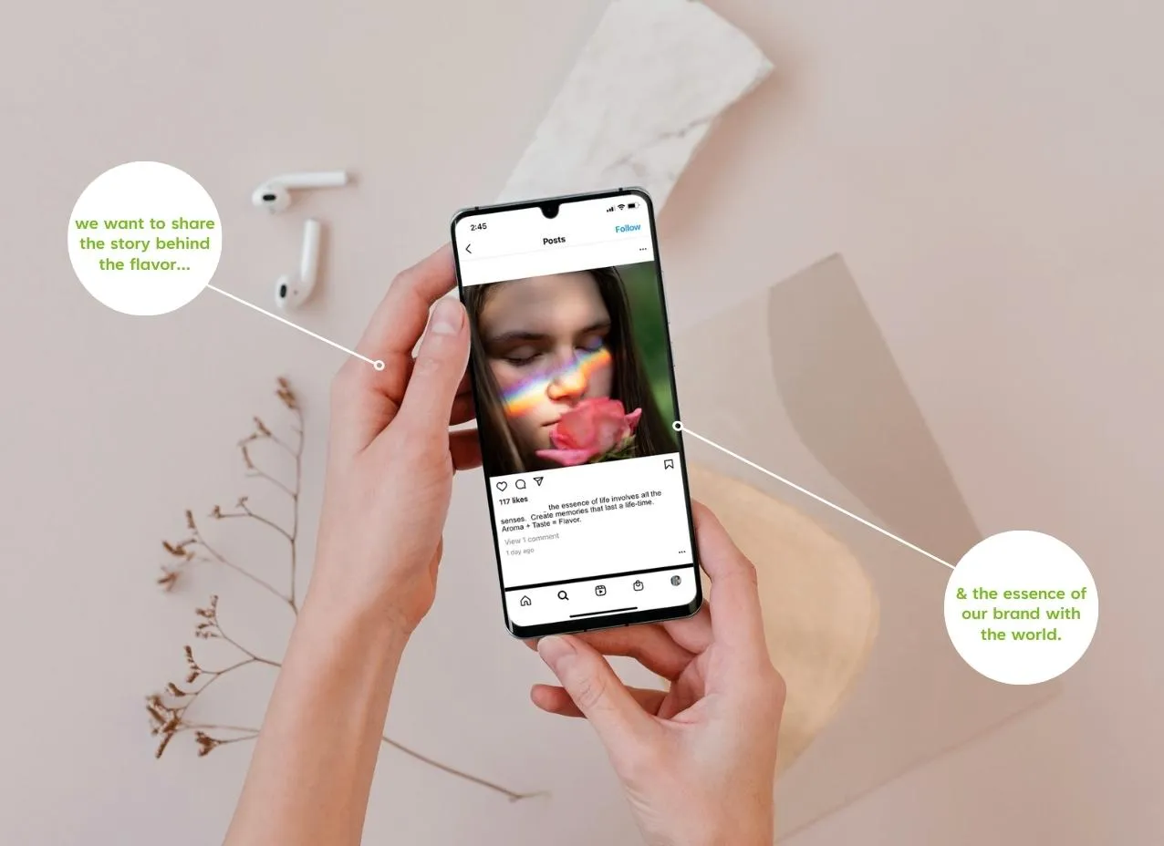 Social media ad created as part of a strategy and content planning for this client's new Instagram account.