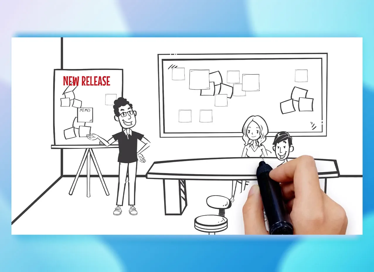Motion graphic video created for Sofy.