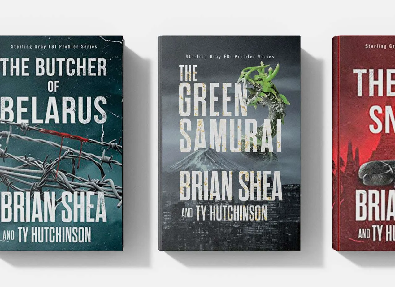 Book cover design created for The Green Samurai, 4th installment of the Sterling Grey series.