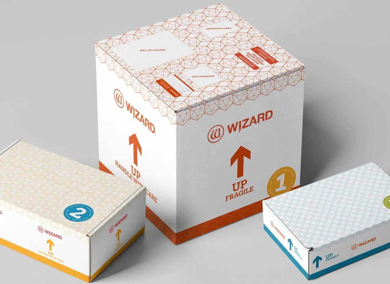 Package design created for Wizard.