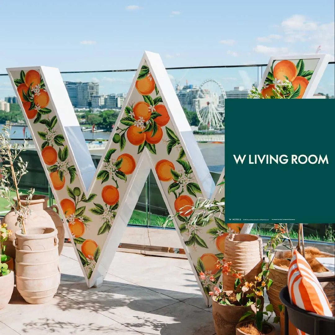 Slide from a Powerpoint presentation design created for W Hotels, a Marriott International Brand.