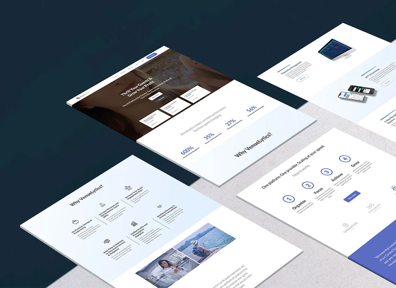 Website Design & Coding for Venuelytics