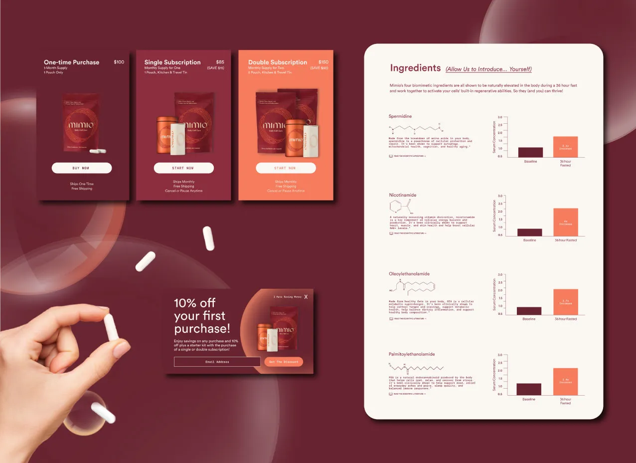 Website redesign for Mimio, a Designity client.
