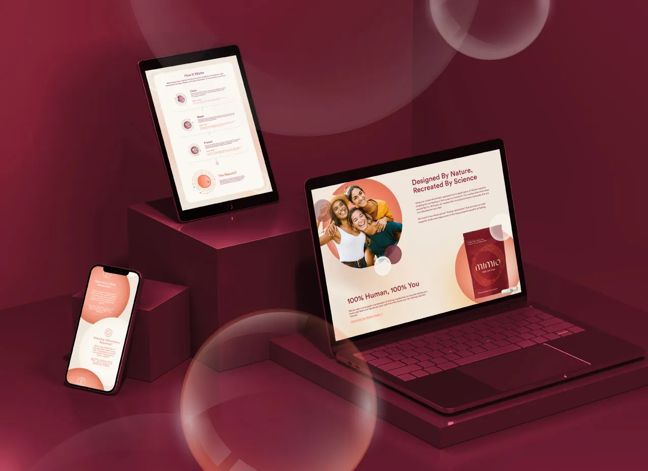 Website redesign for Mimio, a Designity client.
