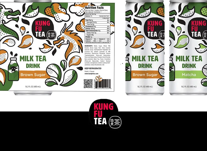 Packaging & Labels for Kung Fu Tea