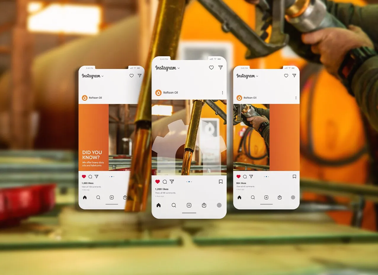 Rolfson Oil's social media graphics Designity created for their content calendar.