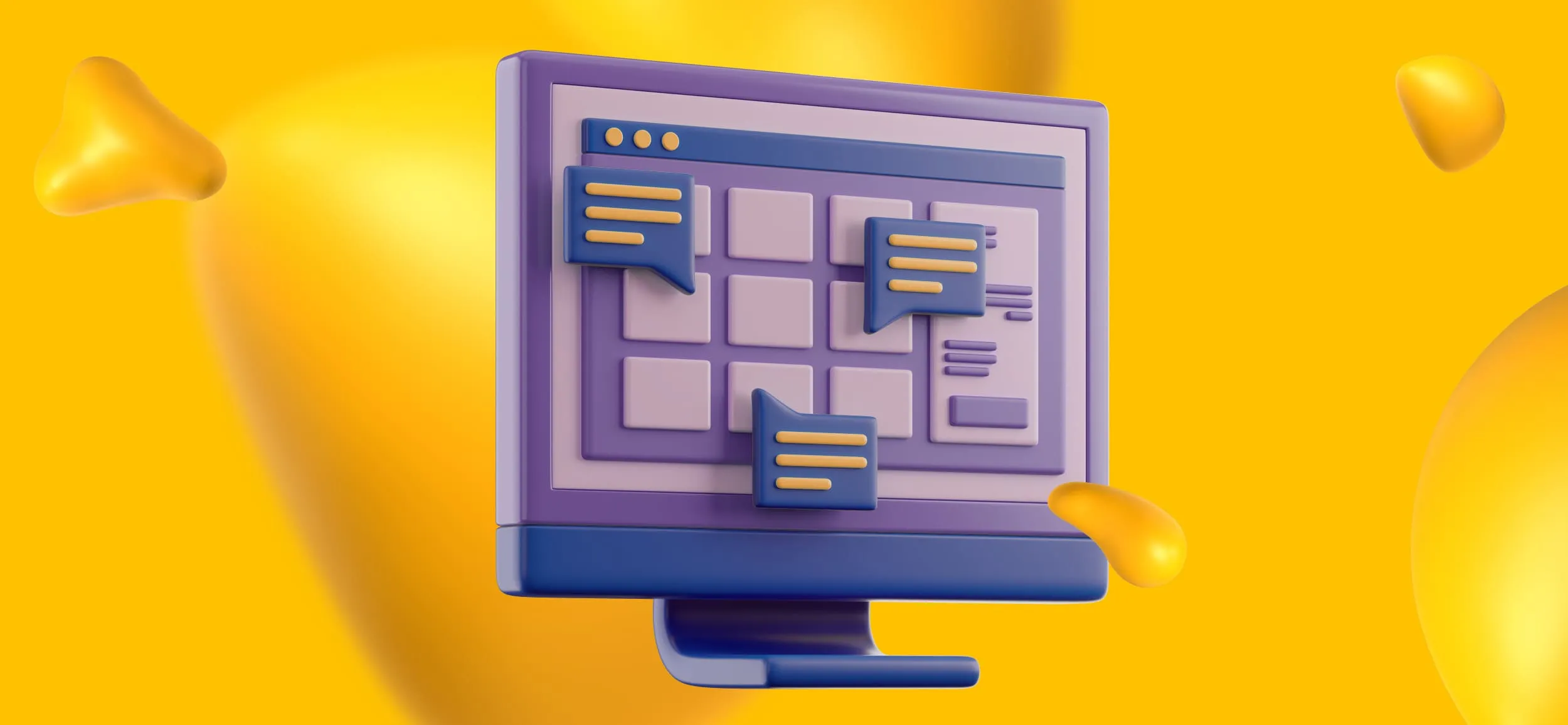 A computer screen with chat boxes, chatting in an online academy.
