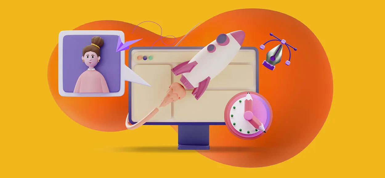A healthcare website that shows brand elements.