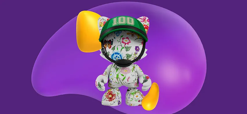 SUPERPLASTIC and Gucci combined to create SUPERGUCCI NFT.