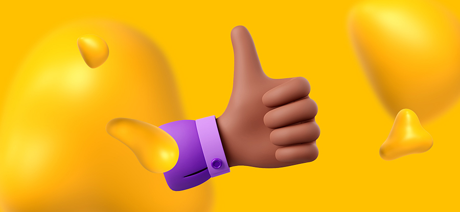 A hand giving you a thumbs up. This is the easiest way to create an animated GIF.