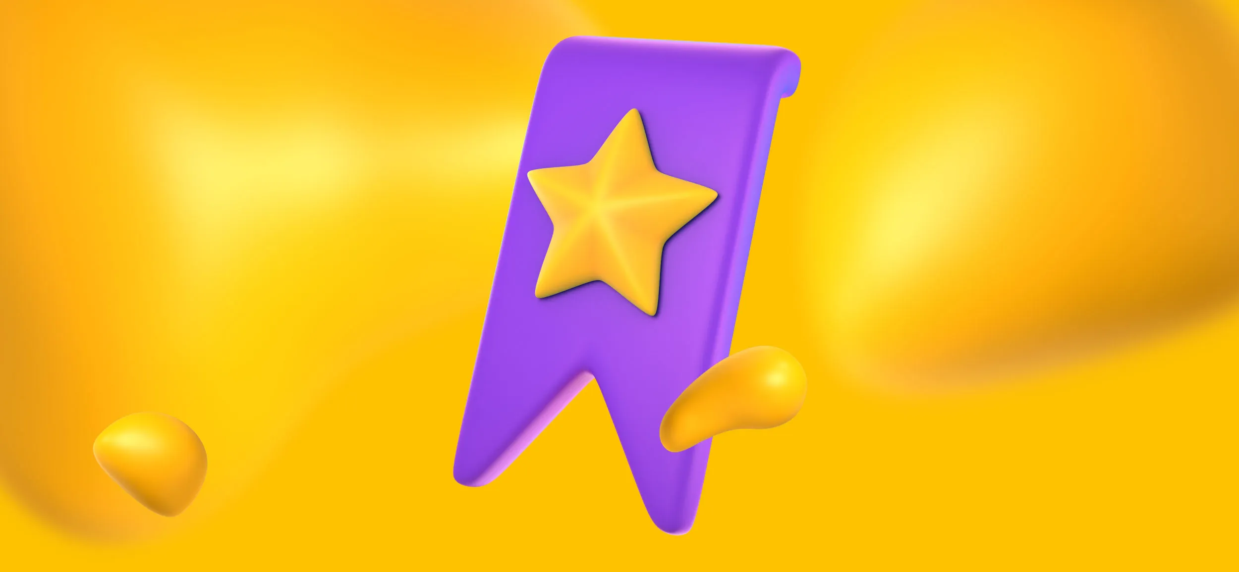 A purple ribbon with a gold star. A nice reward!