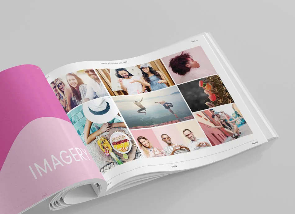 Each hue and photo reflects the brand's personality, Designity created a visual language that resonates with the target audience.