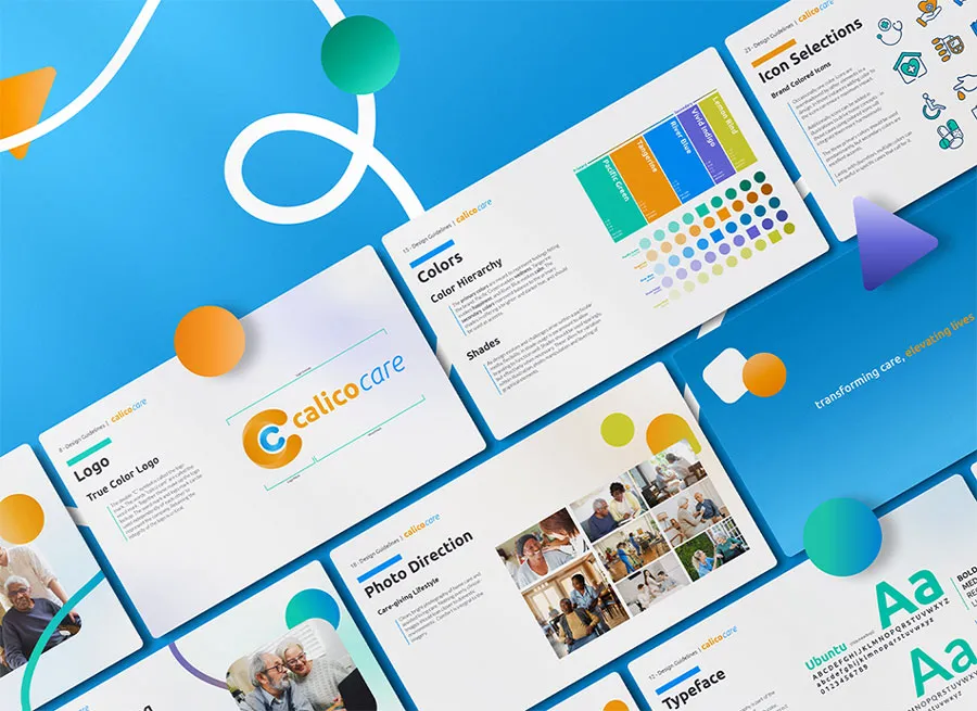 Designity created a brandbook that is consistent and visually appealing.