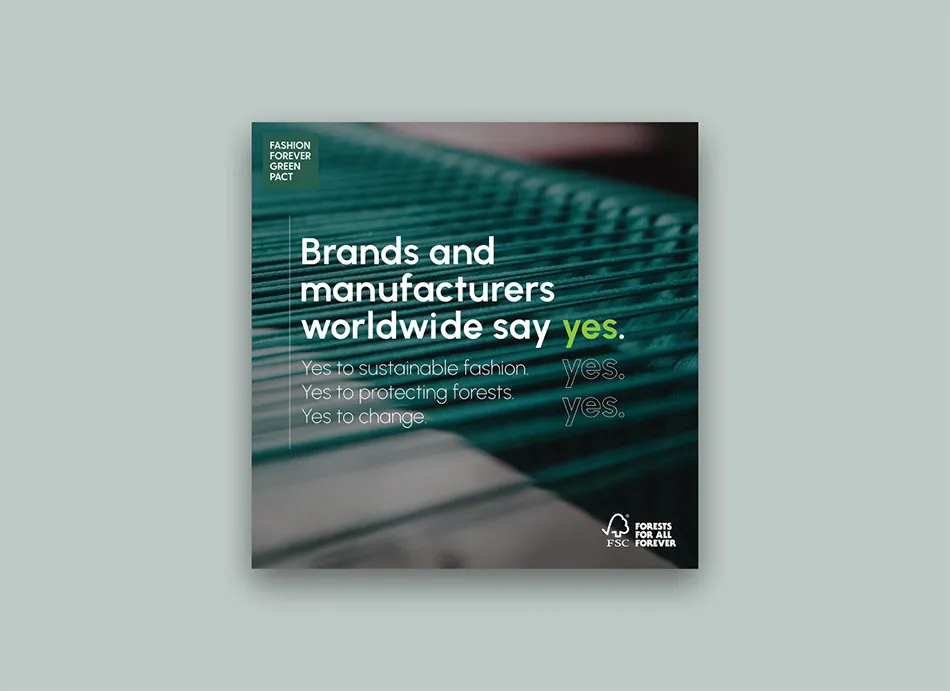 Designity created a perfect balance between copy and graphics for FSC.