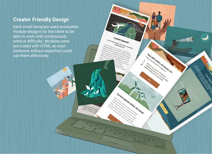 Email coding and design created for Oracle.