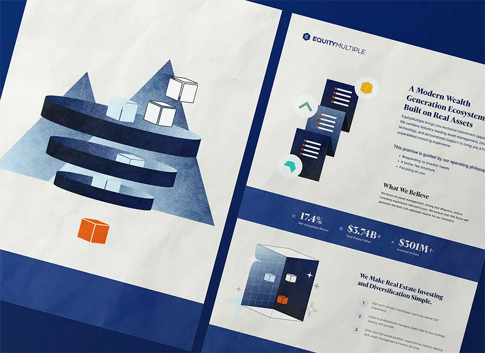 Macro illustration design created for EquityMultiple.
