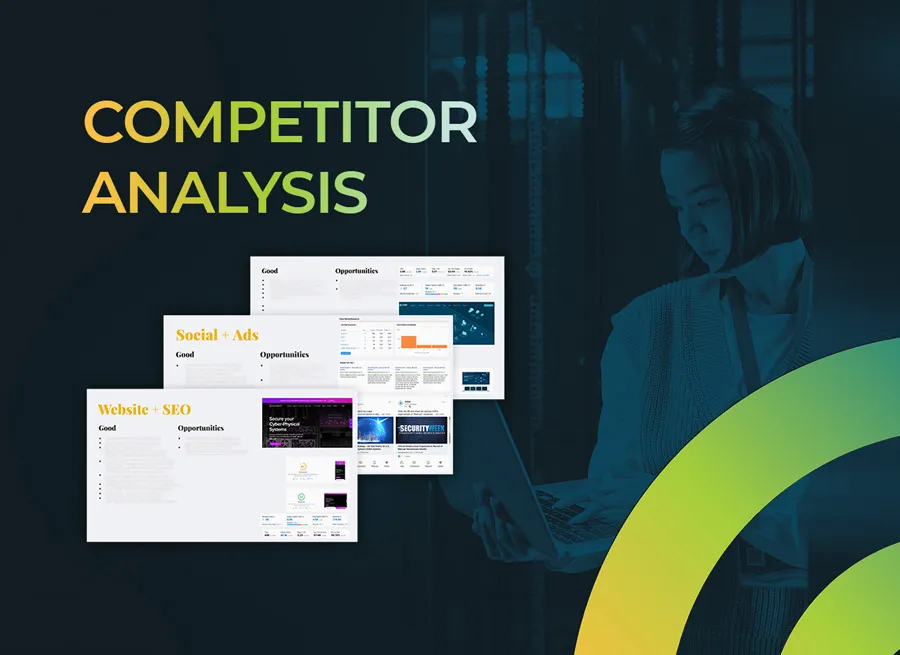 Slide from a marketing audit and strategy report prepared for Cyolo.
