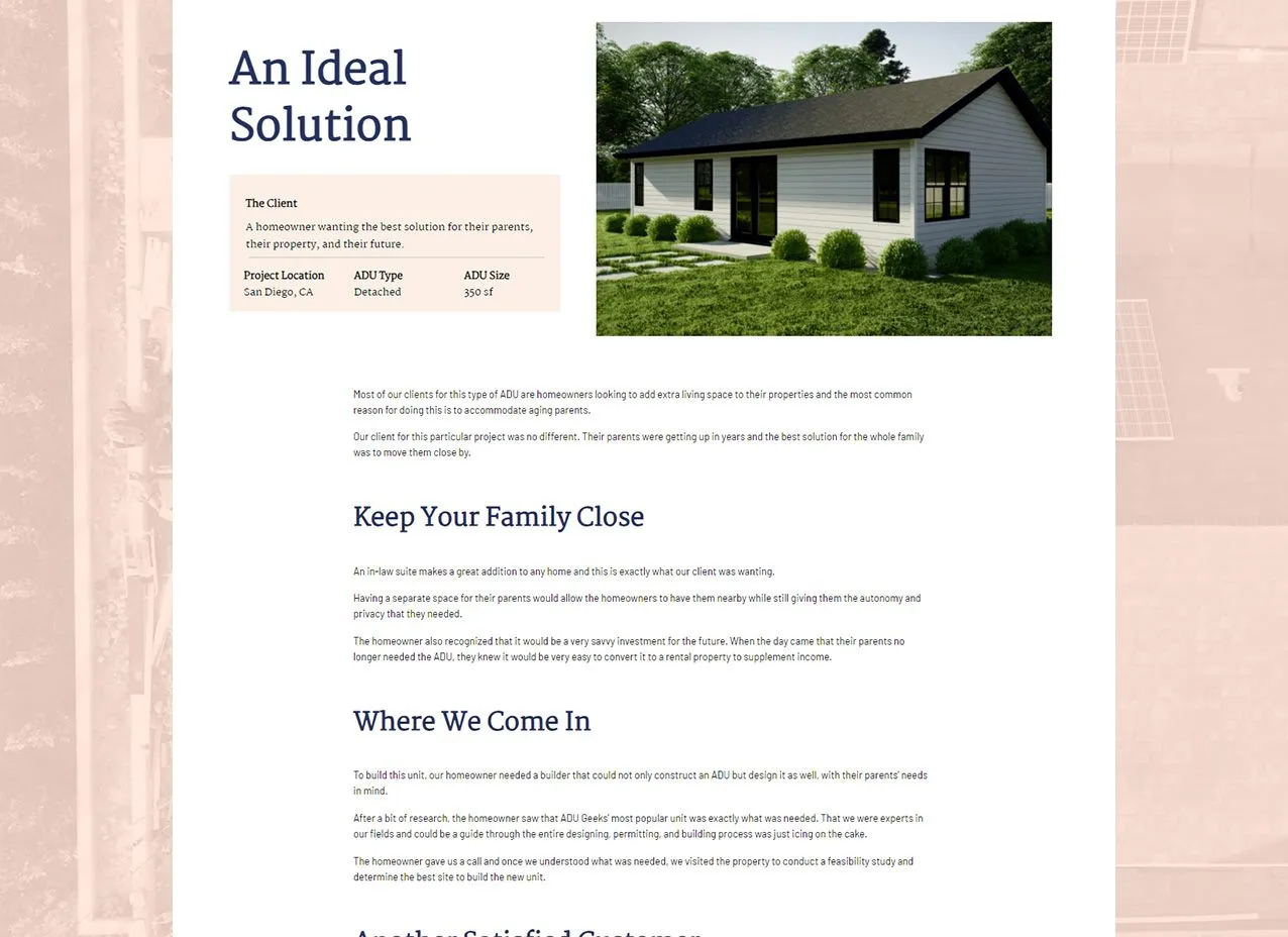 ADUGeeks Copy & Content Writing by Designity and viewing a full article. 