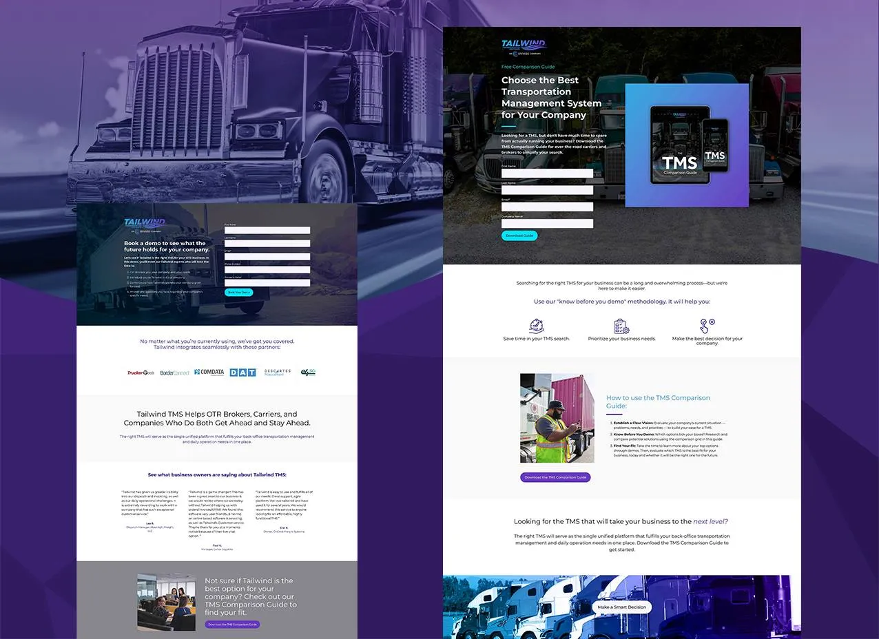 Envase Account-Based Marketing by Designity and viewing the designed sales page.