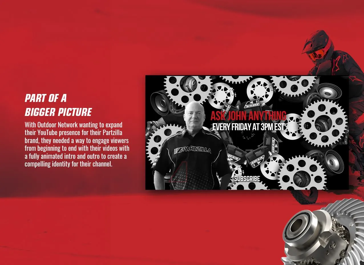 Outdoor Network Motion Graphic & Video by Designity and our creation of the intro and outro animations.