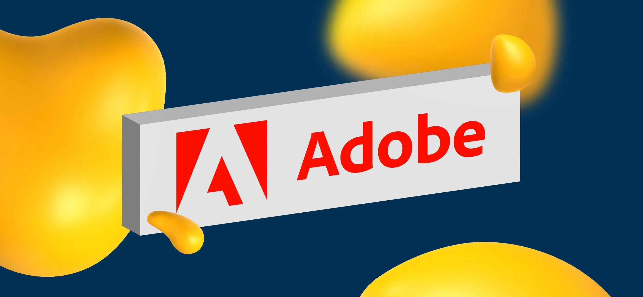 A logo of Adobe. Adobe now contains in-program AI tool for creatives.