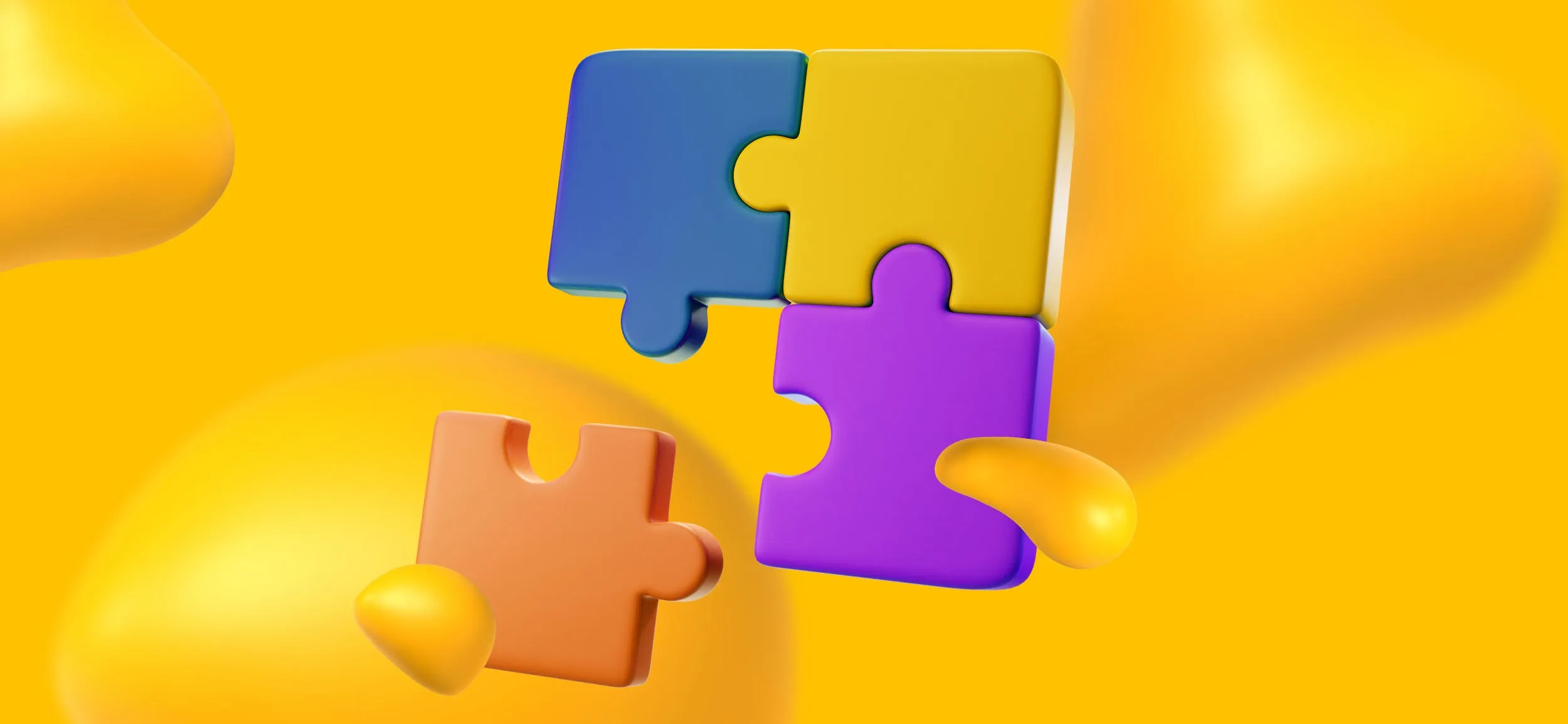 A missing puzzle piece about to join the rest of the completed puzzle. When everyone does their part a web design agency is accountable.