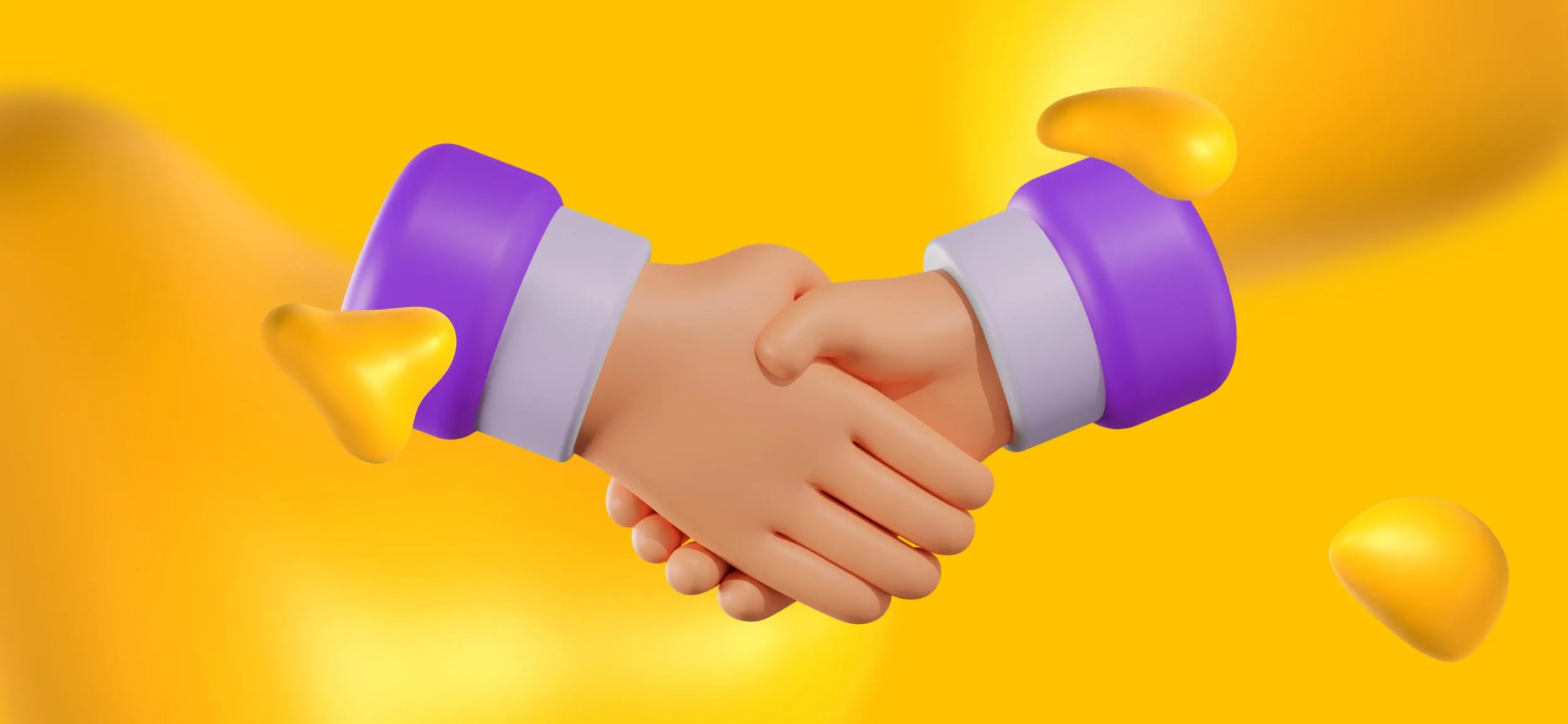 Two hands locked in a handshake. The alignment of your sales and marketing teams is one reason that ABM campaigns are so successful!