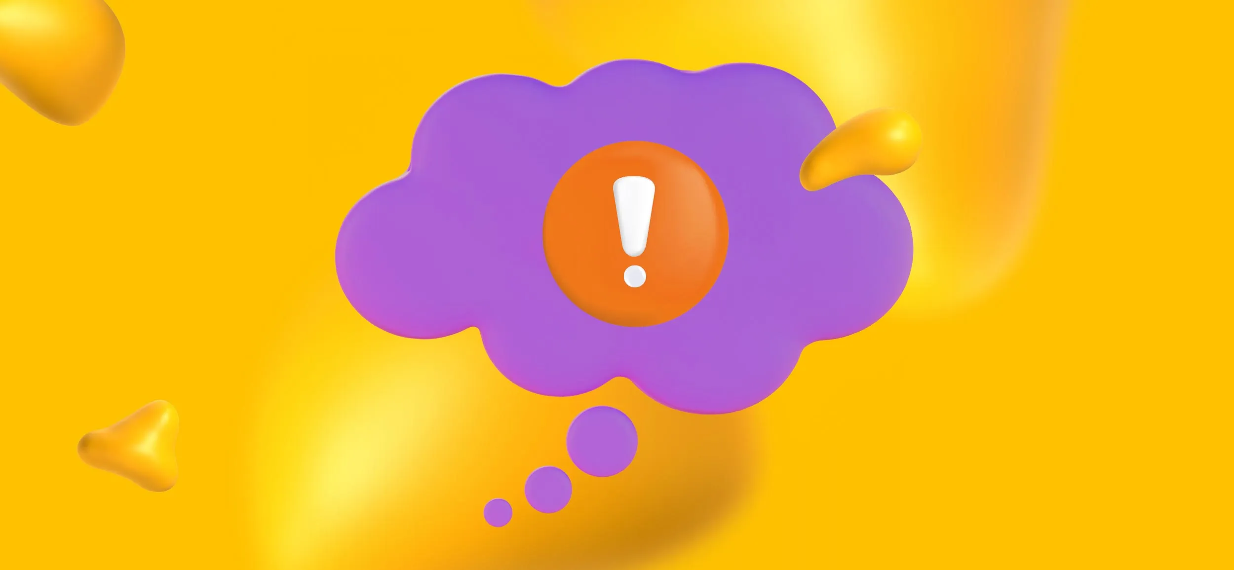 An exclamation point in a thought bubble. It's the concept phase of your label design and it's time to get creative!