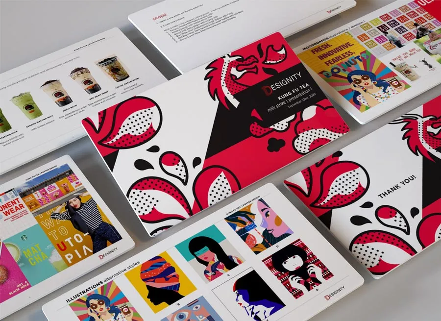 Marketing Collateral for Kung Fu Tea