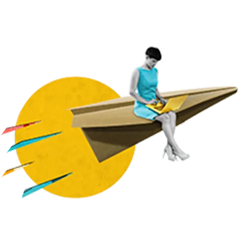 Graphic of a smiling emoji, happy about Designity’s industry-leading creative model
