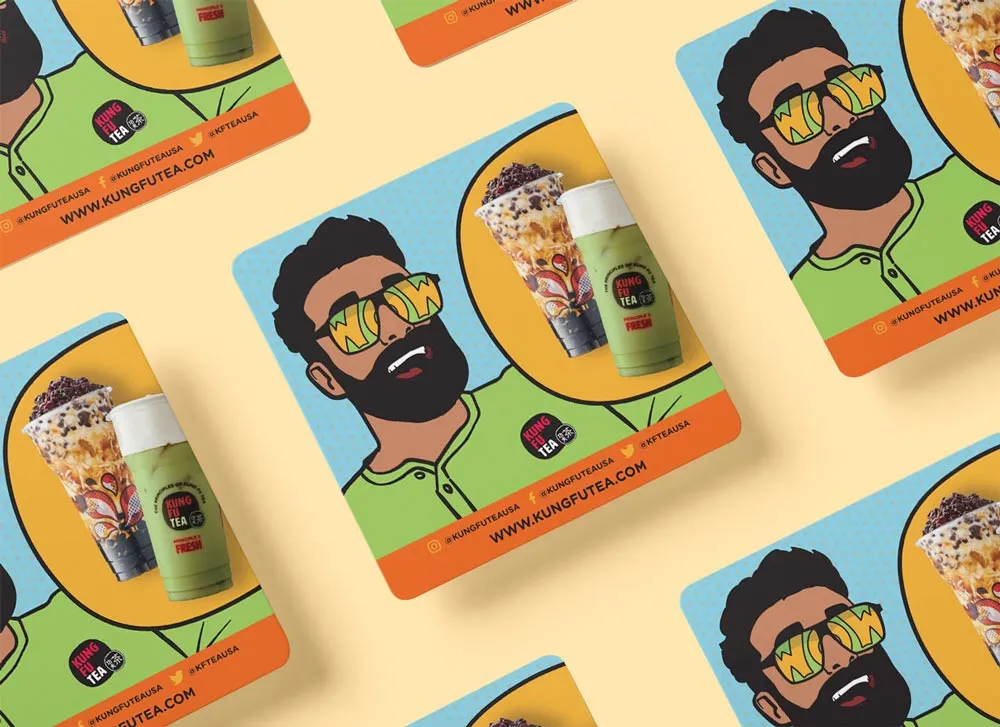 Custom Illustration for Kung Fu Tea