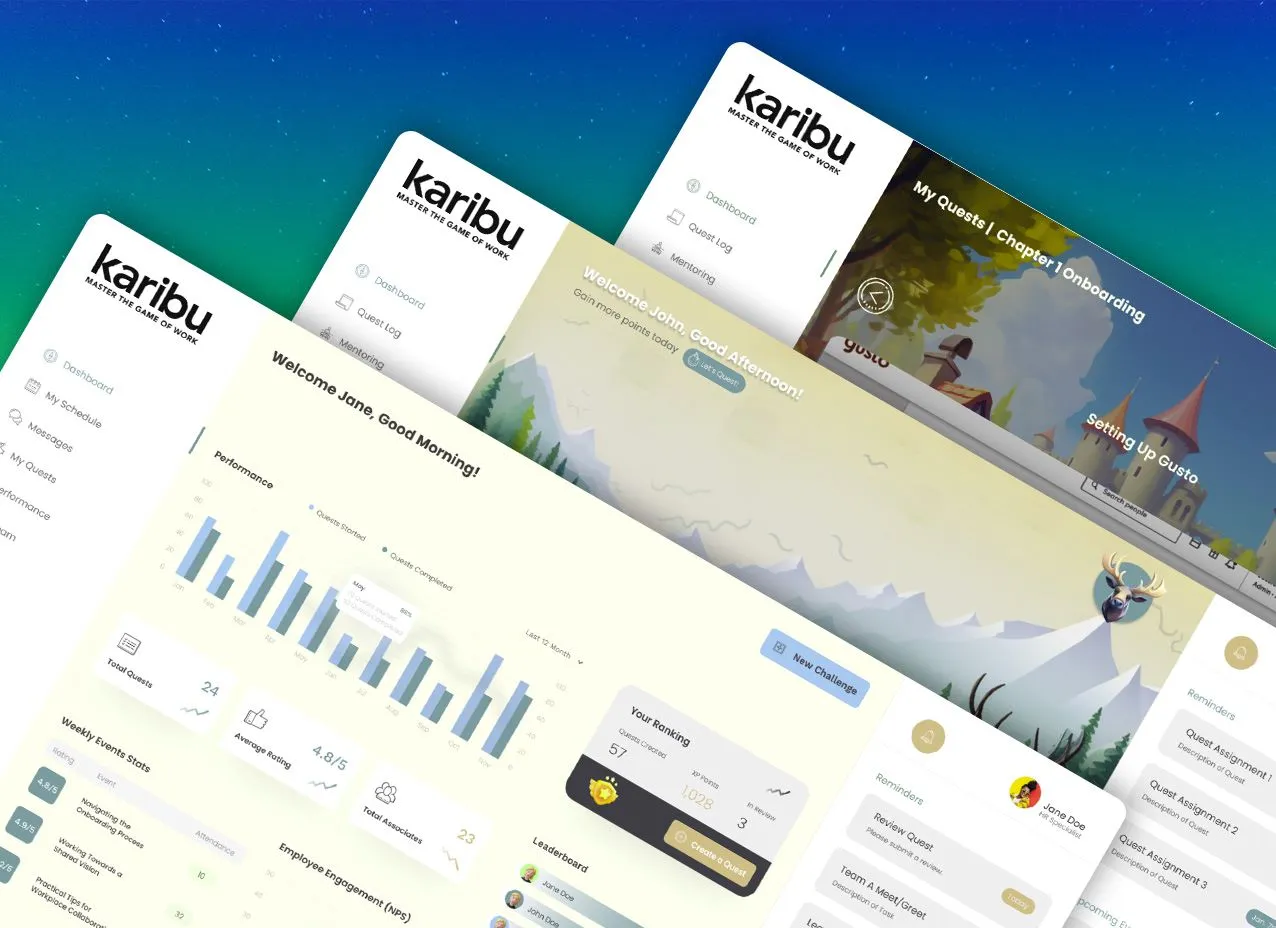 Karibu Website Design & Coding by Designity with an overall look at the UI design work.