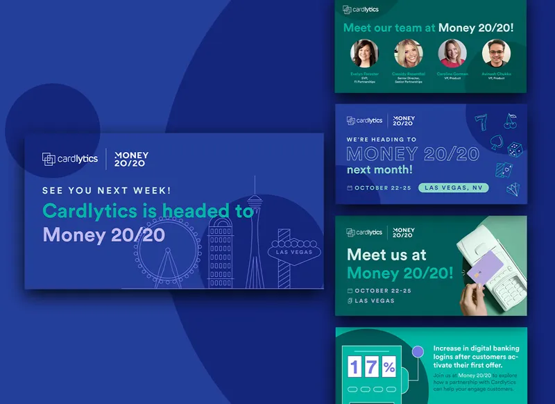 Social media ad design for Cardlytics, a Designity client.