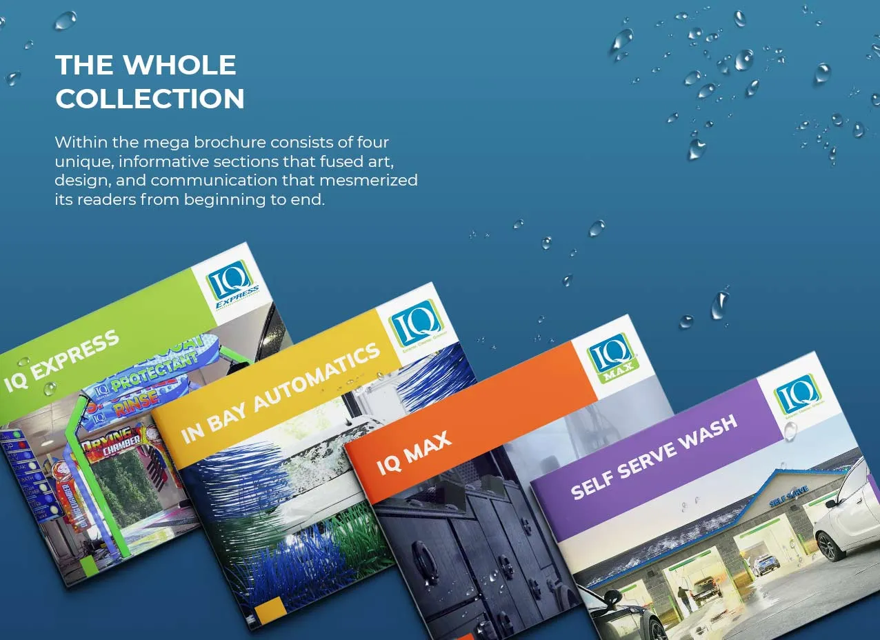 Brochure design created for D&S Carwash Supply.