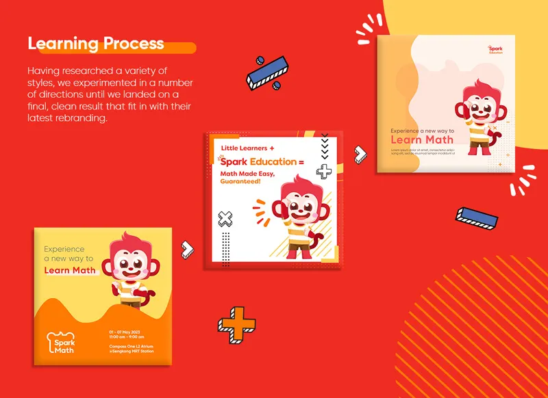 Social media asset design created for Spark Education, a Designity client.