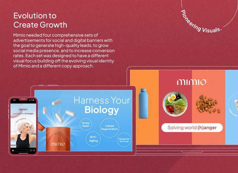 Social media ad design created for Mimio, a Designity client.